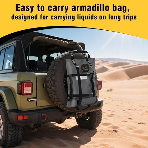5 Gallon Armadillo Bag, Double Wear Resistant Collapsible Utility Bladder for Safe Transportation and Storage of Automotive Fluids, for Motorcycles, ATVs, UTVs in Saudi Arabia
