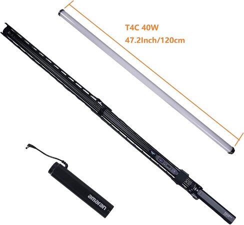 Aputure Amaran PT4c 2-Light Kit 32W RGBWW LED أنبوب ضوء 16 بكسل قابل للتعيين 2700K إلى 10000K RGB فيديو ضوئي للإنتاج in Saudi Arabia