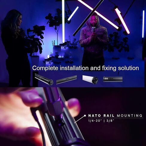 Aputure Amaran PT4c 2-Light Kit 32W RGBWW LED أنبوب ضوء 16 بكسل قابل للتعيين 2700K إلى 10000K RGB فيديو ضوئي للإنتاج in Saudi Arabia