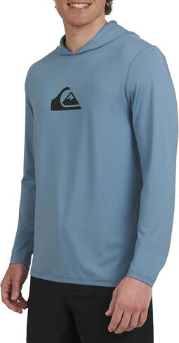 Quiksilver Men's Swimwear Regular Fit UPF 50 Sun Tee Hooded Rash Guard Shirt (S-XXL) in Saudi Arabia