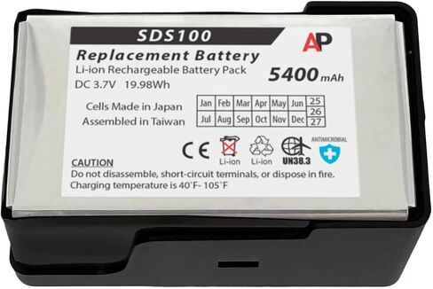 بطارية بديلة للطاقة الحرفية لأجهزة الراديو Uniden SDS100 وUSDA100 - ليثيوم أيون ذات سعة ممتدة 5400 مللي أمبير في الساعة - تحل محل BPS100HD وBT-954 وBT-955 in Saudi Arabia