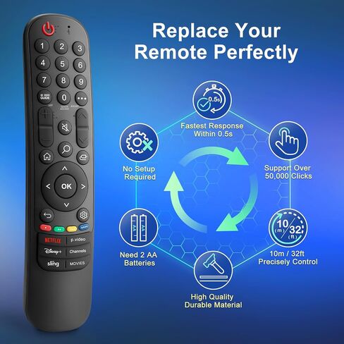 بديل صوتي لجهاز التحكم عن بعد Google Chromecast، لجهاز التحكم عن بعد Google TV وGoogle TV Streamer (أزرق) in Kuwait