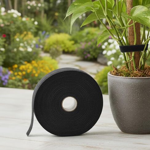 Plant Green Cable Tie Tape—Reusable Garden Plant Tape Strap Roll,Multi-functional Plants Ties(33/82 ft×0.39 inch Wide,1 roll) in Saudi Arabia