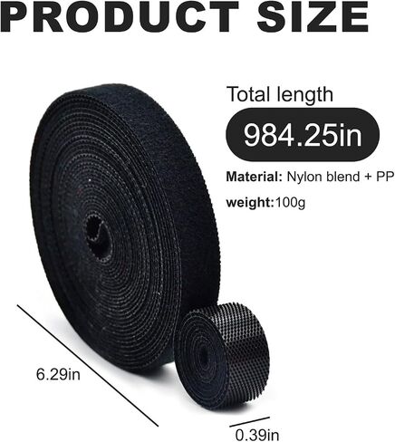 Plant Green Cable Tie Tape—Reusable Garden Plant Tape Strap Roll,Multi-functional Plants Ties(33/82 ft×0.39 inch Wide,1 roll) in Saudi Arabia