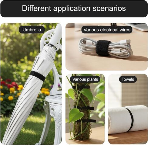 Plant Green Cable Tie Tape—Reusable Garden Plant Tape Strap Roll,Multi-functional Plants Ties(33/82 ft×0.39 inch Wide,1 roll) in Saudi Arabia