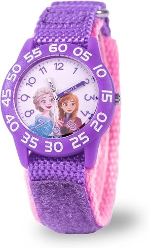 Disney Frozen Watch for Kids - Elsa و Anna Watch - Watches Watches - Kid Toys for Kids - Toddler Watches Girls - Teen - Blue Strap - White Bezel in Saudi Arabia