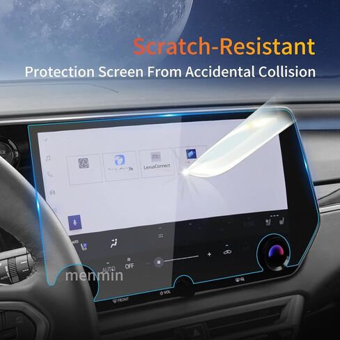 Suitable for 2022-2025 Lexus LX600h/700h Luxury/700h+F Sport AWD 12.3-inch screen protector film 9H Blue Tempered Glass GPS Navigation Touchscreen Protector accessories in Kuwait