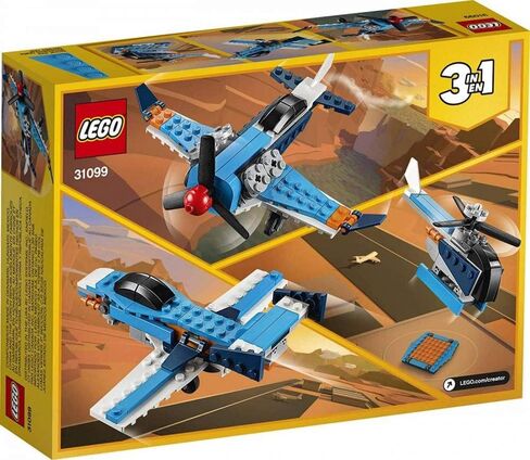 LEGO Creator 3in1 Propeller Plane 31099 Flying Toy Building Kit, New 2020 (128 Pieces) in Saudi Arabia