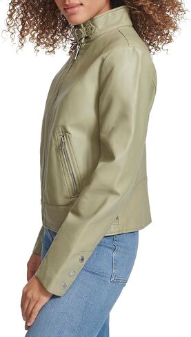 Levi's Women's Faux Leather Motocross Racer Jacket (Standard and Plus) in Saudi Arabia