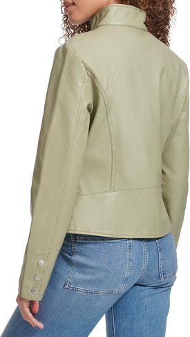 Levi's Women's Faux Leather Motocross Racer Jacket (Standard and Plus) in Saudi Arabia