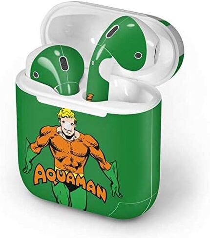 غلاف صوتي من Skinit متوافق مع Apple AirPods 2 - التصميم الرئيسي لملصق فيلم DC Comics المرخص رسميًا in Saudi Arabia