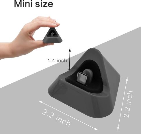 ECHZOVE Gray Charging Dock for Nintendo Switch Lite, USB Type-C Charger - Includes Nonskid Design & Portable Tabletop Mount in Saudi Arabia