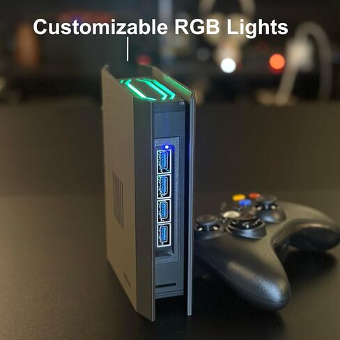 Movaan GameTower R5 Pro - Plug and Play Retro Game Console with Light Gun Support, RGB Lights, 1TB Game Library, and Wireless Rumble Controller in Saudi Arabia
