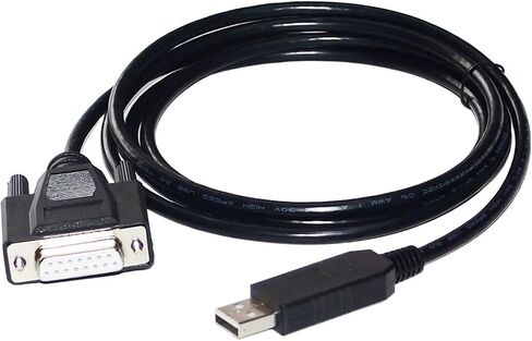 FT232RL رقاقة USB إلى D-SUB 9PIN DB9 أنثى RS232 كابل اتصال تسلسلي لأجهزة التحكم TD التي تعمل بالطاقة DSP إلى الكمبيوتر (5 متر، رقاقة FTDI FT232RL) in Kuwait