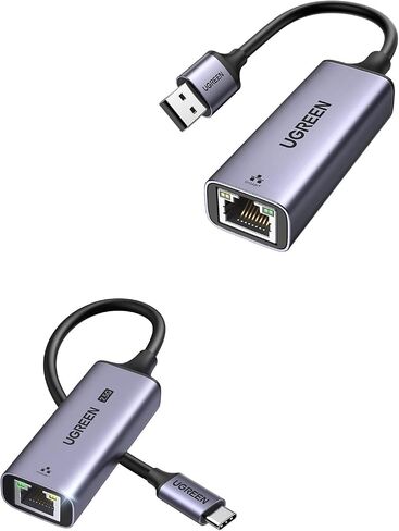 حزمة محول USB C إلى Ethernet بسرعة 2.5 جيجا بايت من UGREEN مع محول USB إلى Ethernet بسرعة 1 جيجا بايت in Kuwait