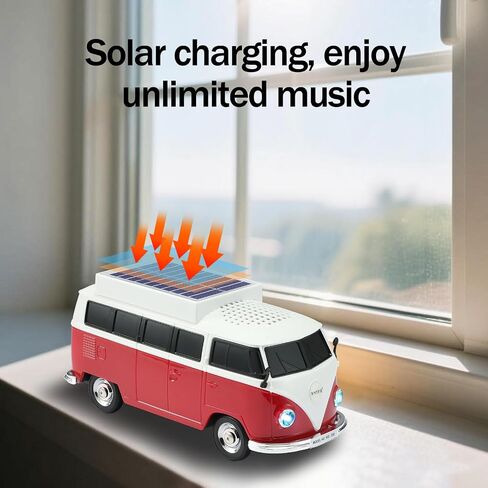 Car Model Bluetooth Replica Speakers Collection – Portable Wireless Speakers with HD Sound, LED Party Lights, FM Radio, TWS Stereo, Built-in Mic, Awesome Gifts for Friends (WS-698(Solar)) in Kuwait