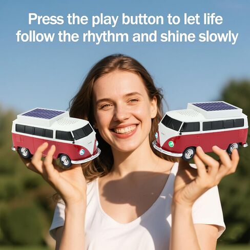 Car Model Bluetooth Replica Speakers Collection – Portable Wireless Speakers with HD Sound, LED Party Lights, FM Radio, TWS Stereo, Built-in Mic, Awesome Gifts for Friends (WS-698(Solar)) in Kuwait