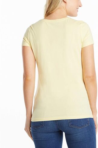Nautica Women's Easy Comfort Scoop Neck Supersoft 100% Cotton Solid T-Shirt in Saudi Arabia