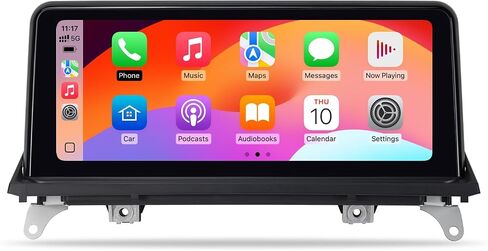 شاشة لمس 12.3 بوصة لسيارة BMW X5 X6 CIC E70 E71 (2011-2013) CarPlay Android Auto Upgrade Factory راديو السيارة يحتفظ بنظام الصوت الاستريو الأصلي (L10.25-X5-CCC) in Kuwait