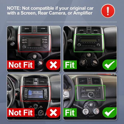 ستيريو سيارة 9 بوصة IPS تعمل باللمس Android 14 لسيارة Nissan Versa Note 2014-2018 مع CarPlay اللاسلكي وAndroid Auto 2+64GB راديو السيارة، يدعم WiFi 6، Bluetooth، 5.4، كاميرا احتياطية، SWC in Kuwait