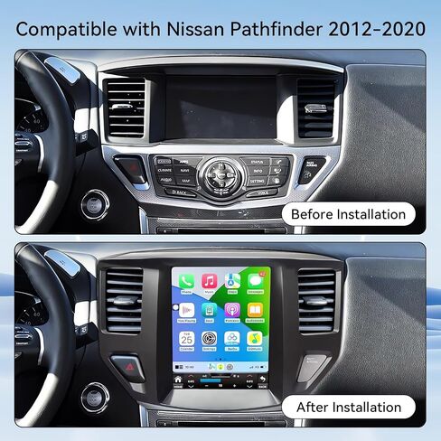 راديو ستيريو للسيارة Android 14 متوافق مع Nissan Pathfinder 2012-2020، 5G.8Core.10.4 بوصة يدعم راديو السيارة بتقنية البلوتوث، CarPlay اللاسلكي Android Auto/FM/GPS/SWC/وصلة مرآة/كاميرا احتياطية in Kuwait