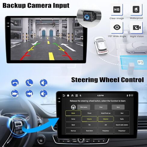 4G+128G Android 15 Car Stereo for Mazda 3 2004-2009 with Wireless CarPlay Android Auto 9" incell Touch Screen Car Radio Bluetooth GPS WiFi RDS FM HD Backup Camera in Saudi Arabia