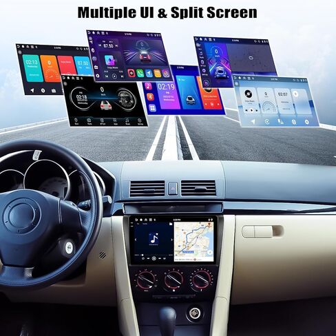 4G+128G Android 15 Car Stereo for Mazda 3 2004-2009 with Wireless CarPlay Android Auto 9" incell Touch Screen Car Radio Bluetooth GPS WiFi RDS FM HD Backup Camera in Saudi Arabia