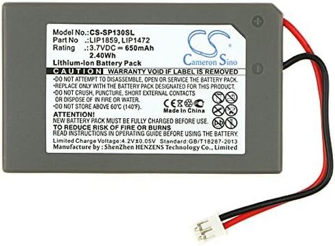 بطارية بديلة متوافقة مع Sony CECHZC1E، CECHZC1H، CECHZC1J، CECHZC1U، Playstation 3 SIXAXIS، PS3، رقم الجزء: LIP1472، LIP1859 650 مللي أمبير/3.7 فولت in Kuwait