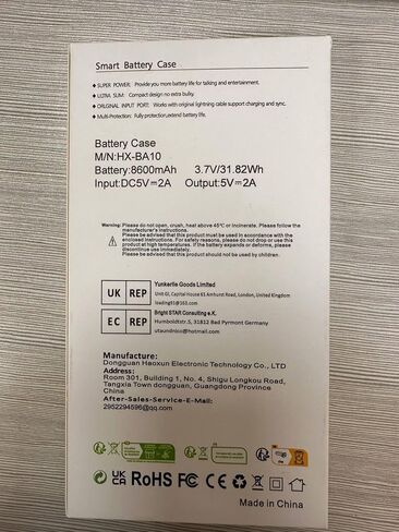 Feob Battery Case for iPhone 16 Pro Max,Ultra-Slim 8600mAh Portable Charger Cover 360°Protection Rechargeable Extended Battery Charging Case for iPhone 16 Pro Max-Black in Kuwait