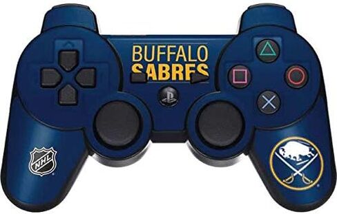 Skinit Decal Gaming Skin for PS3 Dual Shock Wireless Controller - Officially Licensed NHL Buffalo Sabres Lineup Design in Saudi Arabia