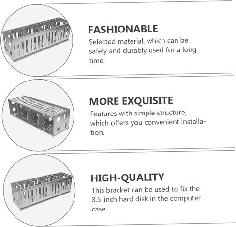 jojofuny 1set Hard Disk Cage for Hard Drive Storage Shockproof and Heat Dissipating Design Easy Installation Multi-Drive Configuration Compatible and Systems in Saudi Arabia