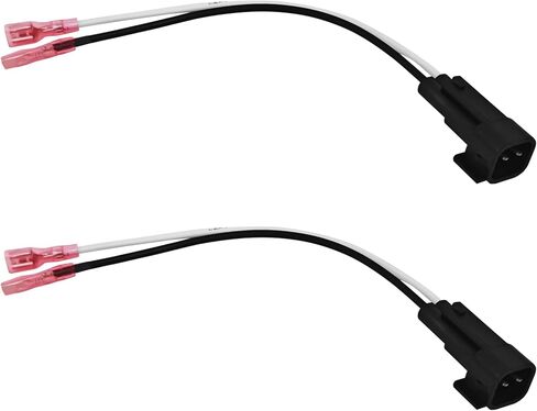 قطعتان بديلتان لسرج مكبر الصوت 72-4568، سرج أسلاك مكبر الصوت للباب الخلفي الأمامي Metra 72-4568، محول سلك مكبرات الصوت متوافق مع GM Motors Buick Cadillac Chevy Oldsmobile in Kuwait