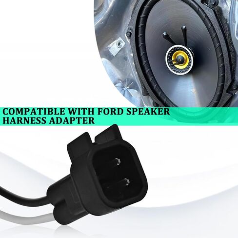 قطعتان بديلتان لسرج مكبر الصوت 72-4568، سرج أسلاك مكبر الصوت للباب الخلفي الأمامي Metra 72-4568، محول سلك مكبرات الصوت متوافق مع GM Motors Buick Cadillac Chevy Oldsmobile in Kuwait