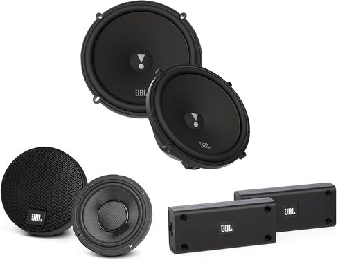 JBL - STADIUM62CF 6 1/2 بوصة مكبرات صوت للسيارة ثنائية الاتجاه (زوج) مع نظام ترقية متوسط ​​المدى STADIUM32S 3 بوصة (زوج) (متجدد) in Kuwait