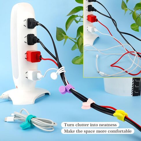Magnetic Cable Ties – Reusable Silicone Magnetic Cord Organizers for Bundling, Fridge Clips, Book Markers & More – Assorted Colors for Efficient Cable Management (Black Color, 12-Pack) in Saudi Arabia