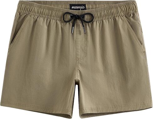 maamgic Men's 5 inch Inseam Shorts Pull-On Relaxed Fit Comfort Stretch Short Shorts with Pocket in Saudi Arabia