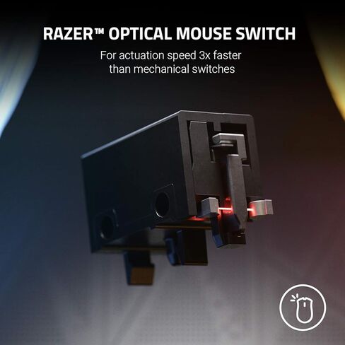 ماوس الألعاب اللاسلكي Razer Basilisk Ultimate Hyperspeed: أسرع ماوس ألعاب، أسود كلاسيكي (متجدد) in Kuwait