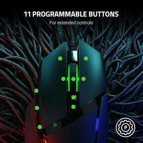 ماوس الألعاب اللاسلكي Razer Basilisk Ultimate Hyperspeed: أسرع ماوس ألعاب، أسود كلاسيكي (متجدد) in Kuwait