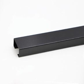 Metal Cord Cover, Decorative Backsplash Trim Edge, Stainless Steel Decorative Cable Hider, Decorative Backsplash Trim Edge, Aluminum Alloy Wire Hiders For TV On Wall(Brushed black,0.6*0.4in) in Saudi Arabia