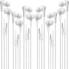 سماعة رأس سلكية USB C لهواتف iPhone: سماعات رأس مزودة بقابس USB-C، وسادات أذن سلكية مع جهاز تحكم مدمج للتحكم في الموسيقى والمكالمات الهاتفية ومستوى الصوت [4 عبوات] in Kuwait