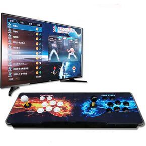 2023 Pandora Box DX 10888 in 1 Retro Game Street Cabinet Console RGB Light Panel 8-Way Joystick 16 Buttons Support 720P HD Output (Street Fighter) in Saudi Arabia