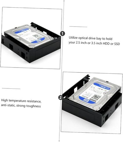 ARTIBETTER 3pcs Internal Hard Disk Mounting Bracket for Drive Bay Converts to Ssd High Temperature Resistant Easy Installation Enhanced Heat Dissipation Design in Saudi Arabia