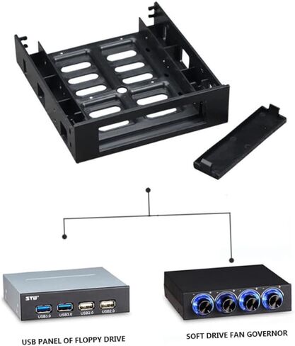 ARTIBETTER 3pcs Internal Hard Disk Mounting Bracket for Drive Bay Converts to Ssd High Temperature Resistant Easy Installation Enhanced Heat Dissipation Design in Saudi Arabia