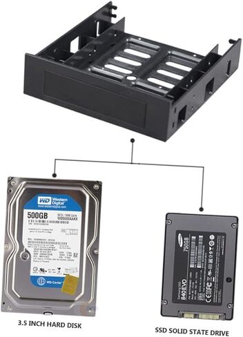 ARTIBETTER 3pcs Internal Hard Disk Mounting Bracket for Drive Bay Converts to Ssd High Temperature Resistant Easy Installation Enhanced Heat Dissipation Design in Saudi Arabia