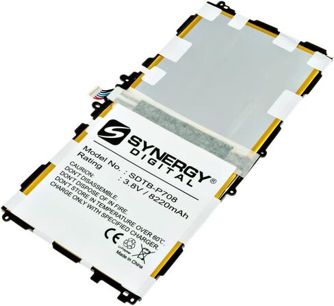 بطارية الكمبيوتر اللوحي الرقمية Synergy، تعمل مع جهاز Samsung T520 Tablet، (Li-Pol، 3.8V، 8220 مللي أمبير) ذات سعة فائقة، متوافقة مع بطارية Samsung Galaxy Note 10.1 2014 in Saudi Arabia