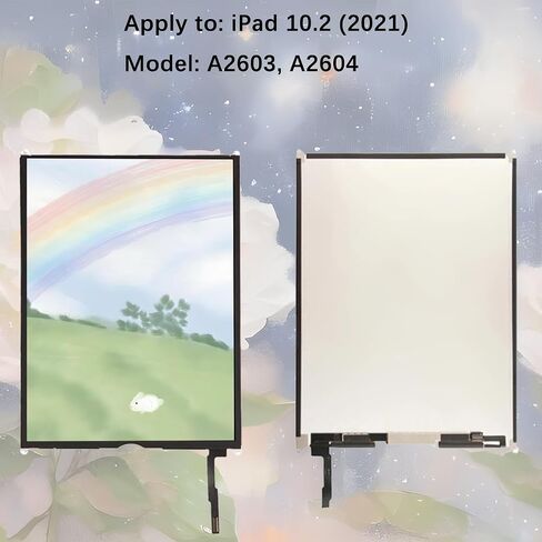 Display Screen for iPad 9th 10.2 (2021) A2603 A2604 LCD Screen Replacement Assembly with Kit (No Touch Digitizer) in Saudi Arabia