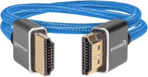 كوندور بلو كيبل HDMI مضفر رفيع ومستقيم بدقة 4 كيه لشاشات الكاميرا وبطاقات الالتقاط وغيرها in Kuwait