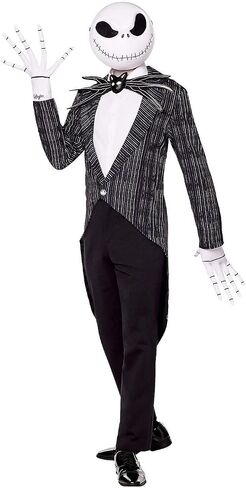 Spirit Halloween The Nightmare Before Christmas Adult Jack Skellington Suit Costume | Officially Licensed | The Pumpkin King in Saudi Arabia