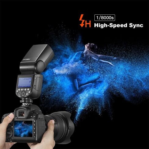 Godox V850III GN60 1/8000s HSS Camera Flash Speedlite with 2600mAh Li-ion Battery Compatible for Canon Nikon Sony Fujifilm Olympas Cameras, 1.5s Recycle time & 450 Full Power Pops in Saudi Arabia