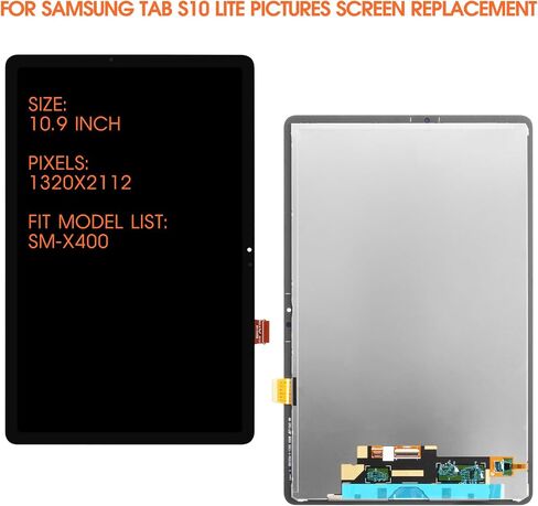 for Samsung Galaxy Tab S10 Lite Screen Replacement for Galaxy Tab S10 Lite LCD Display SM-X400 SM-X406 LCD Digitizer Assembly Screen Touch Assembly Repair Parts in Saudi Arabia